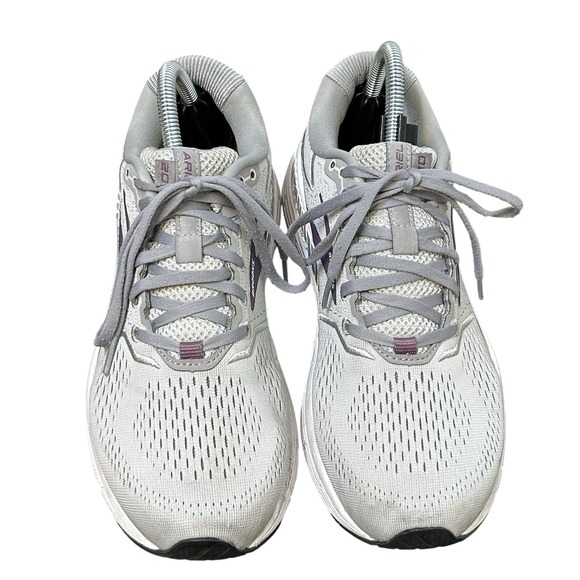 Brooks Ariel 20 Womens Size 9.5 B Shoes Gray Purple Running Walking Pulse Insole - Picture 1 of 14